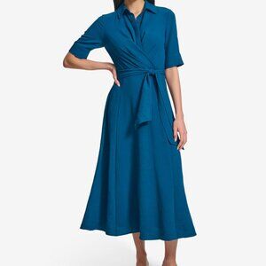 Calvin Klein Women's Collard Short sleeved dress